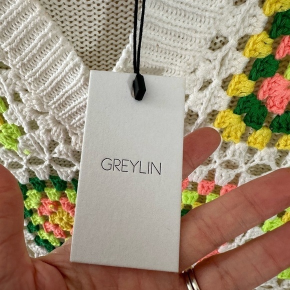 Granny square GREYLIN hand crochet vest NWT size XS - Picture 6 of 7